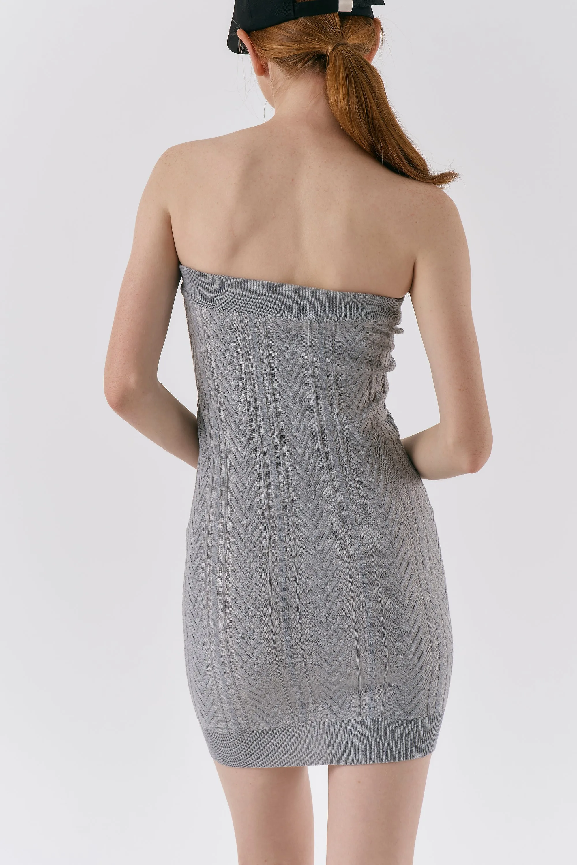 Alexa Strapless Sweater Dress