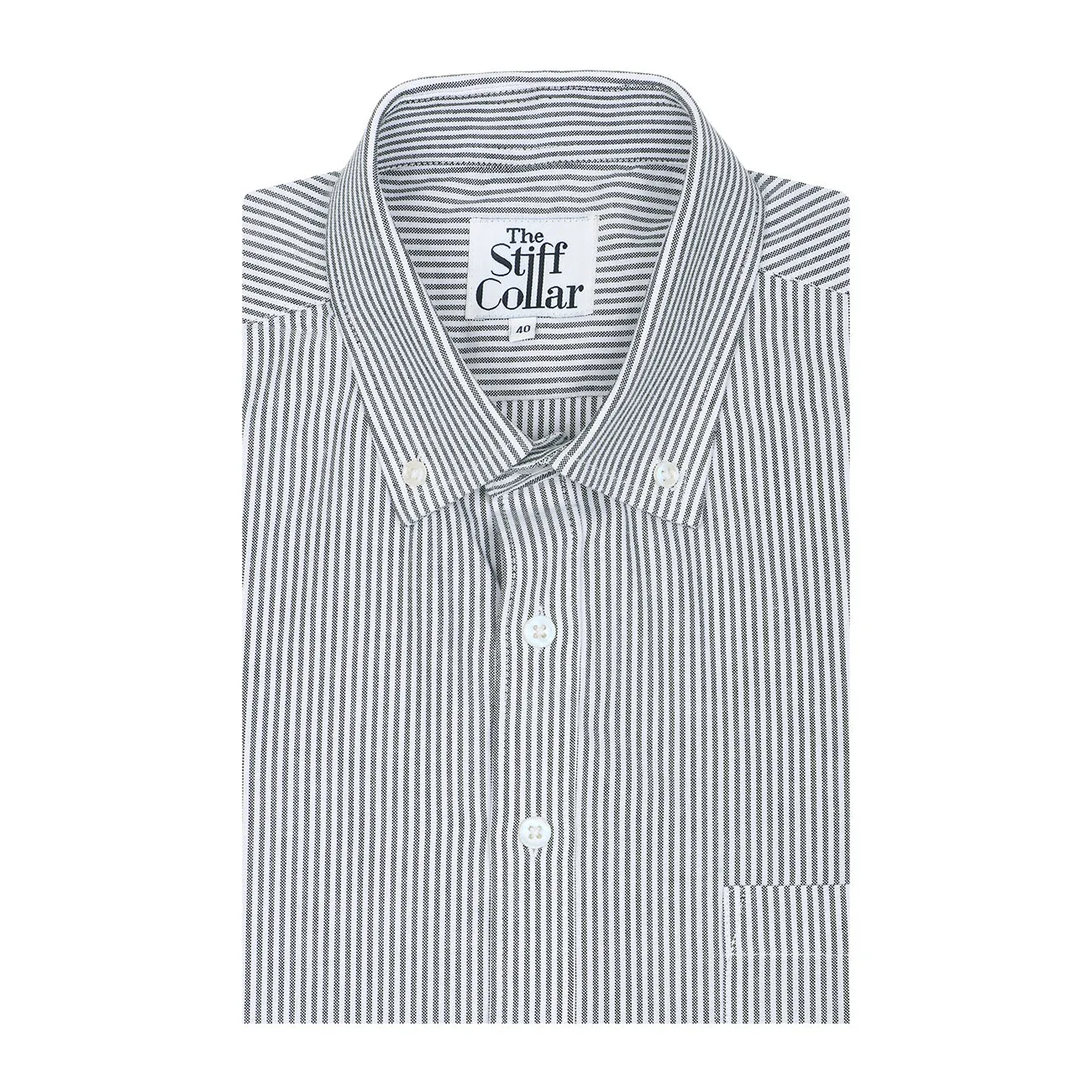 Black Candy Oxford Stripes Button Down Cotton Shirt