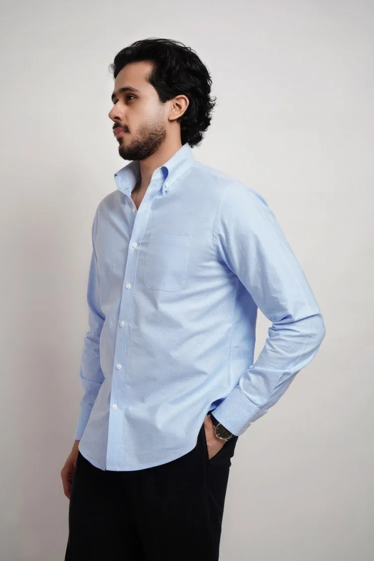 Blue Oxford shirt