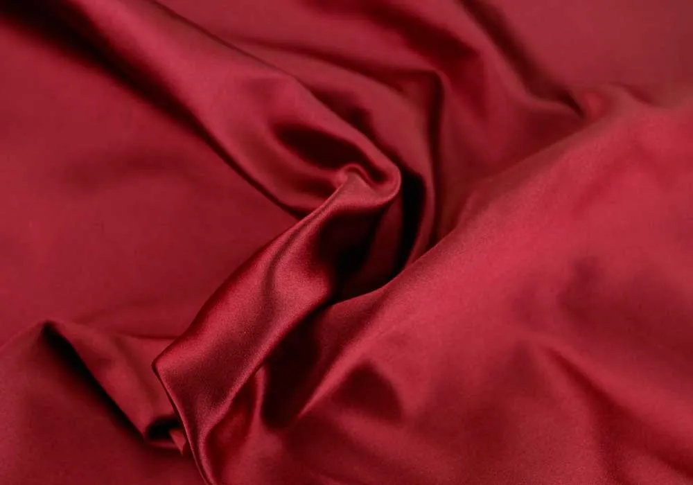 Bodacious Bordeaux Silk Duchess Satin (Made in Italy)