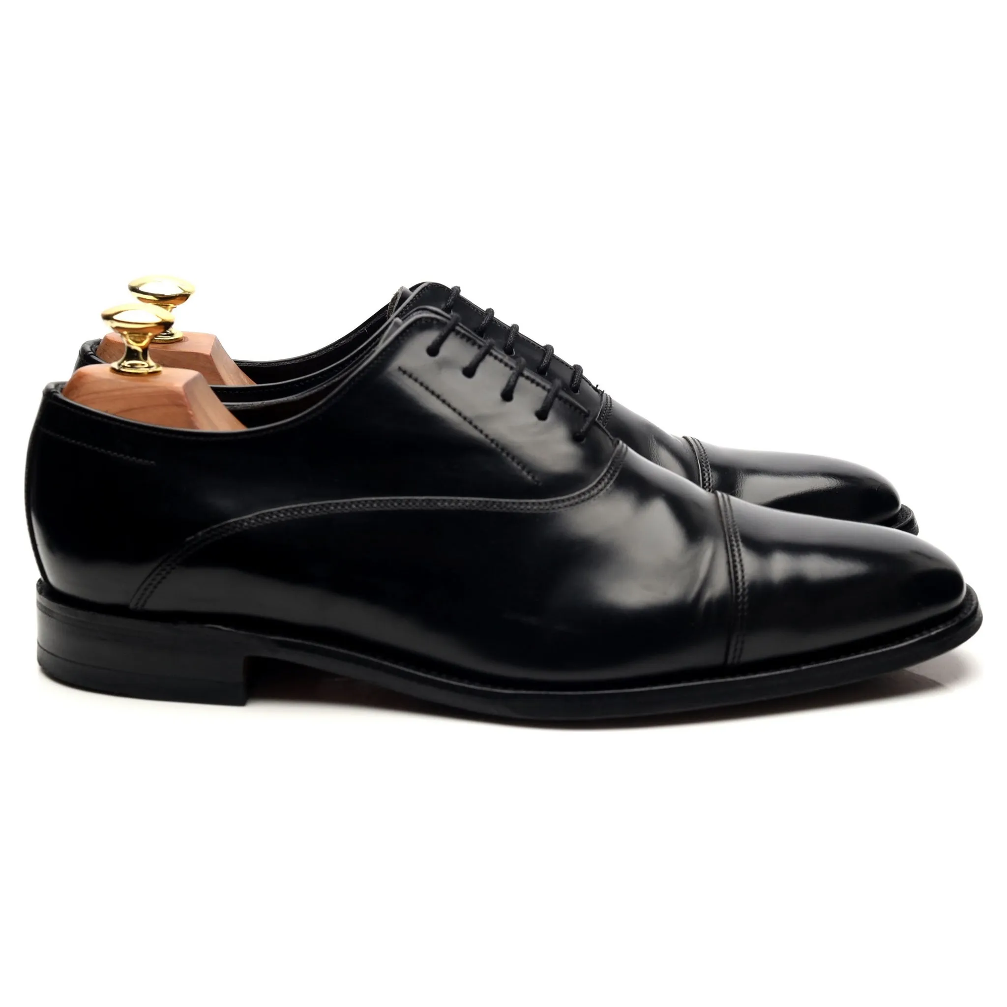 'Cagney' Black Leather Oxford UK 8 F