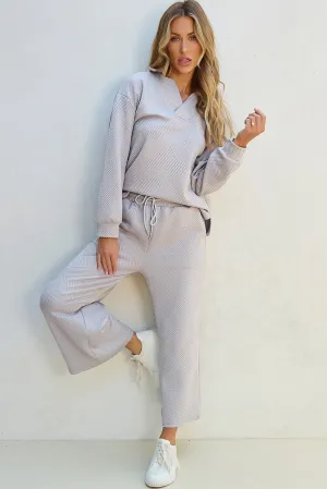 Casual Knitted Two-Piece Set