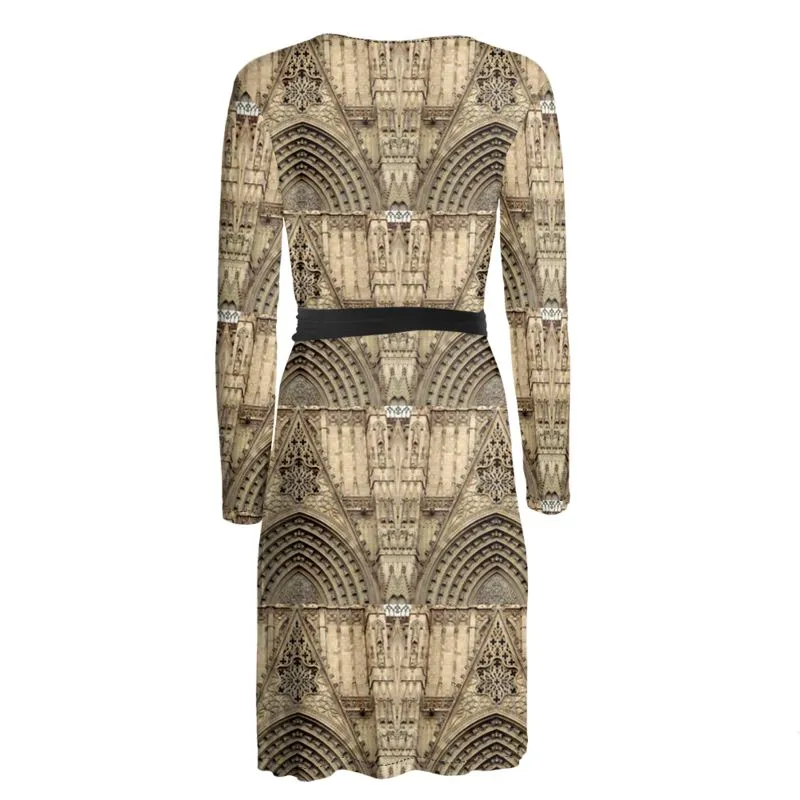 Cathedral Doorway Wrap Dress