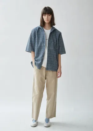 Checked Cotton School Shirt