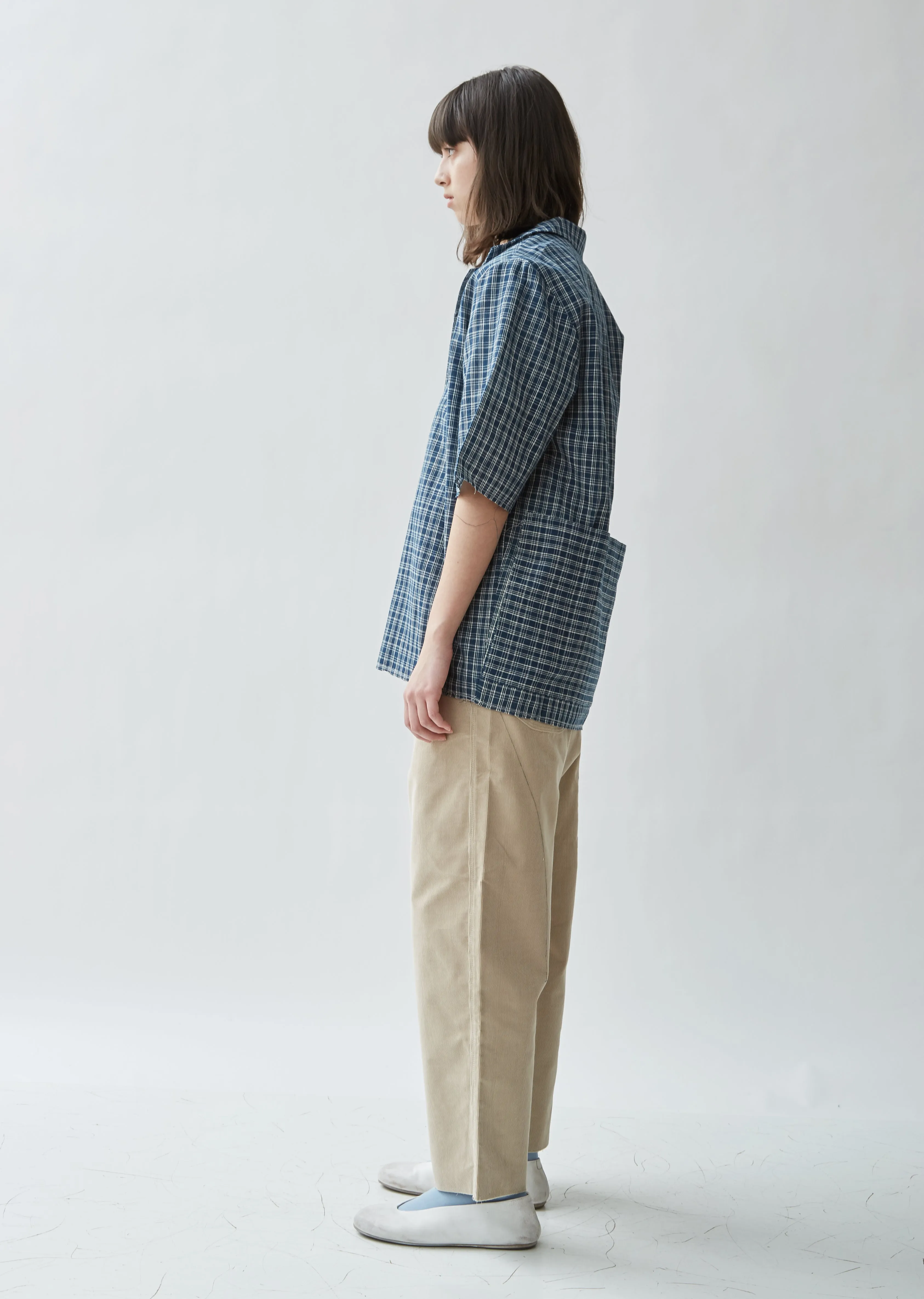 Checked Cotton School Shirt