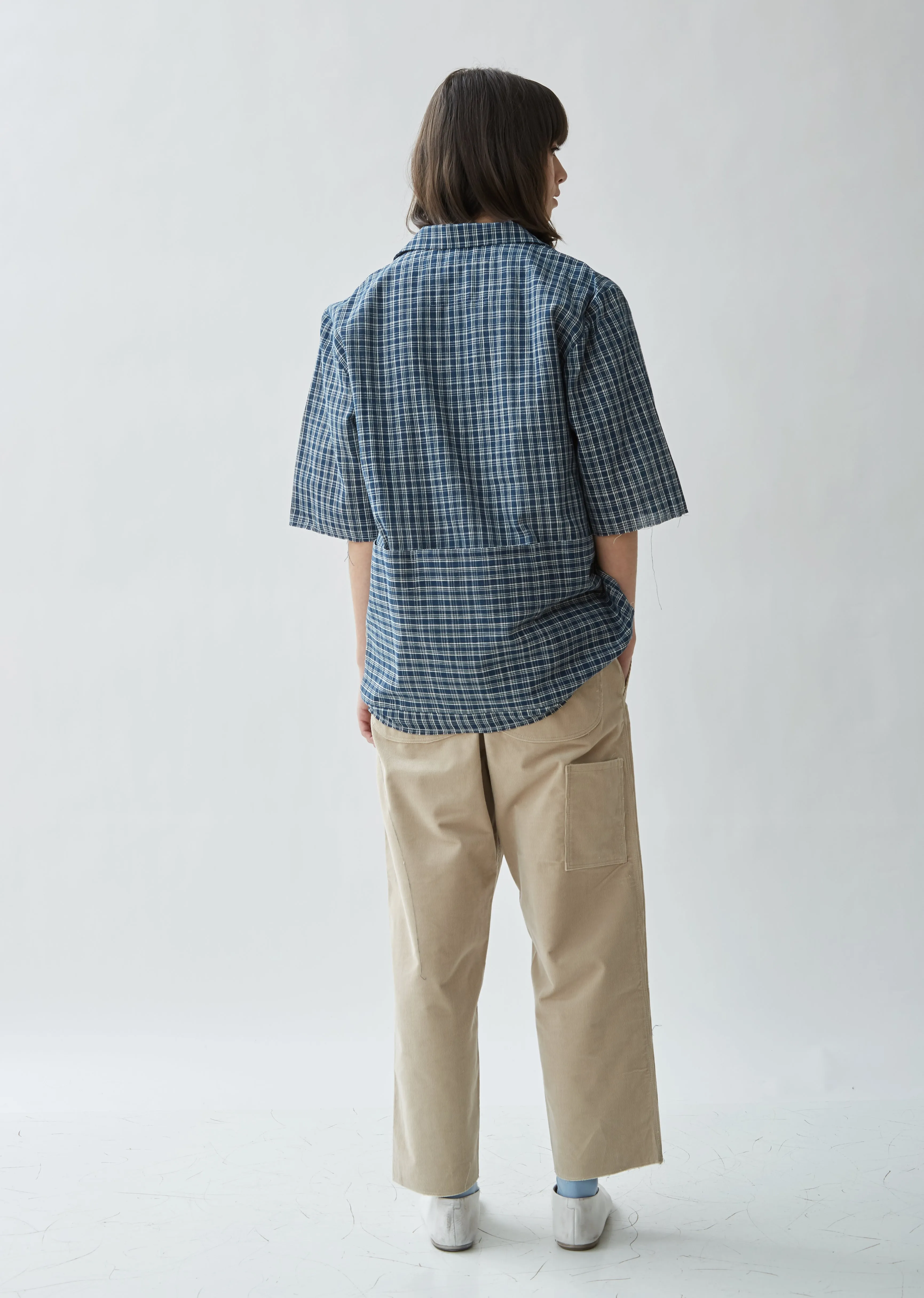 Checked Cotton School Shirt