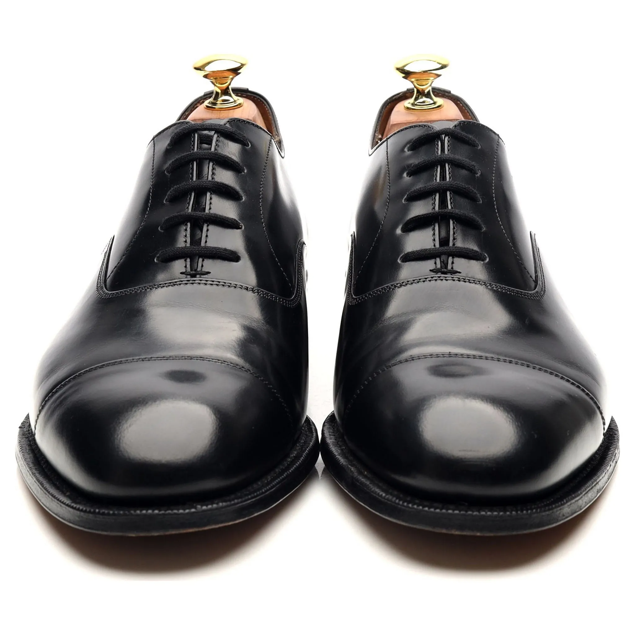 'Consul' Black Leather Oxford UK 8.5 F