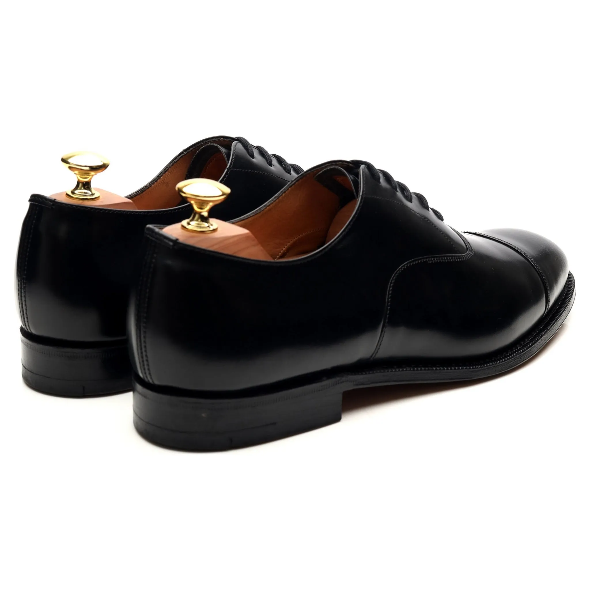 'Consul' Black Leather Oxford UK 8.5 F