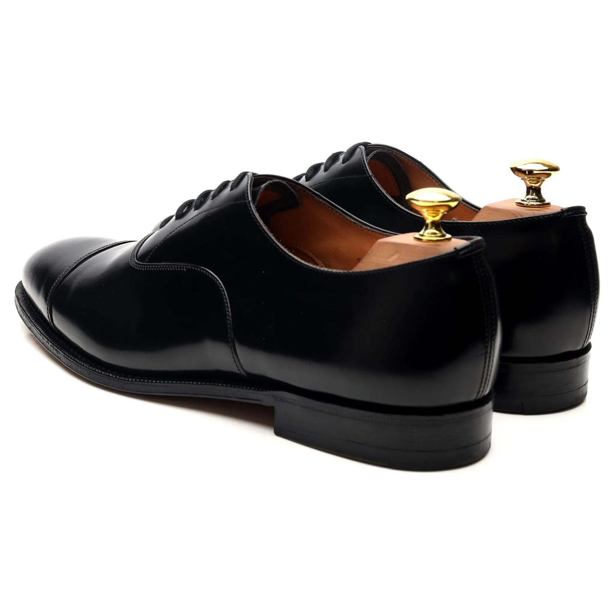 'Consul' Black Leather Oxford UK 8.5 F