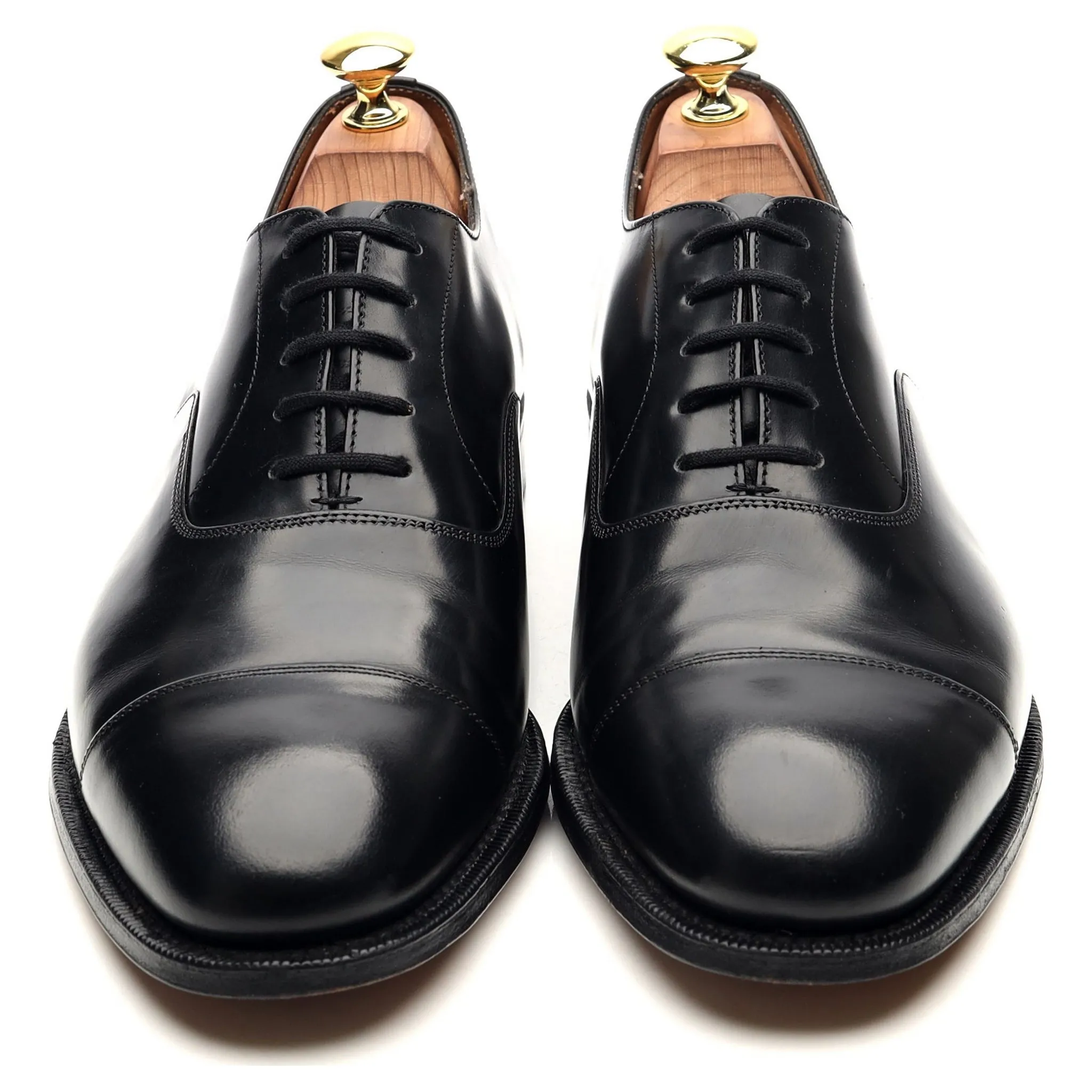 'Consul' Black Leather Oxford UK 8.5 F