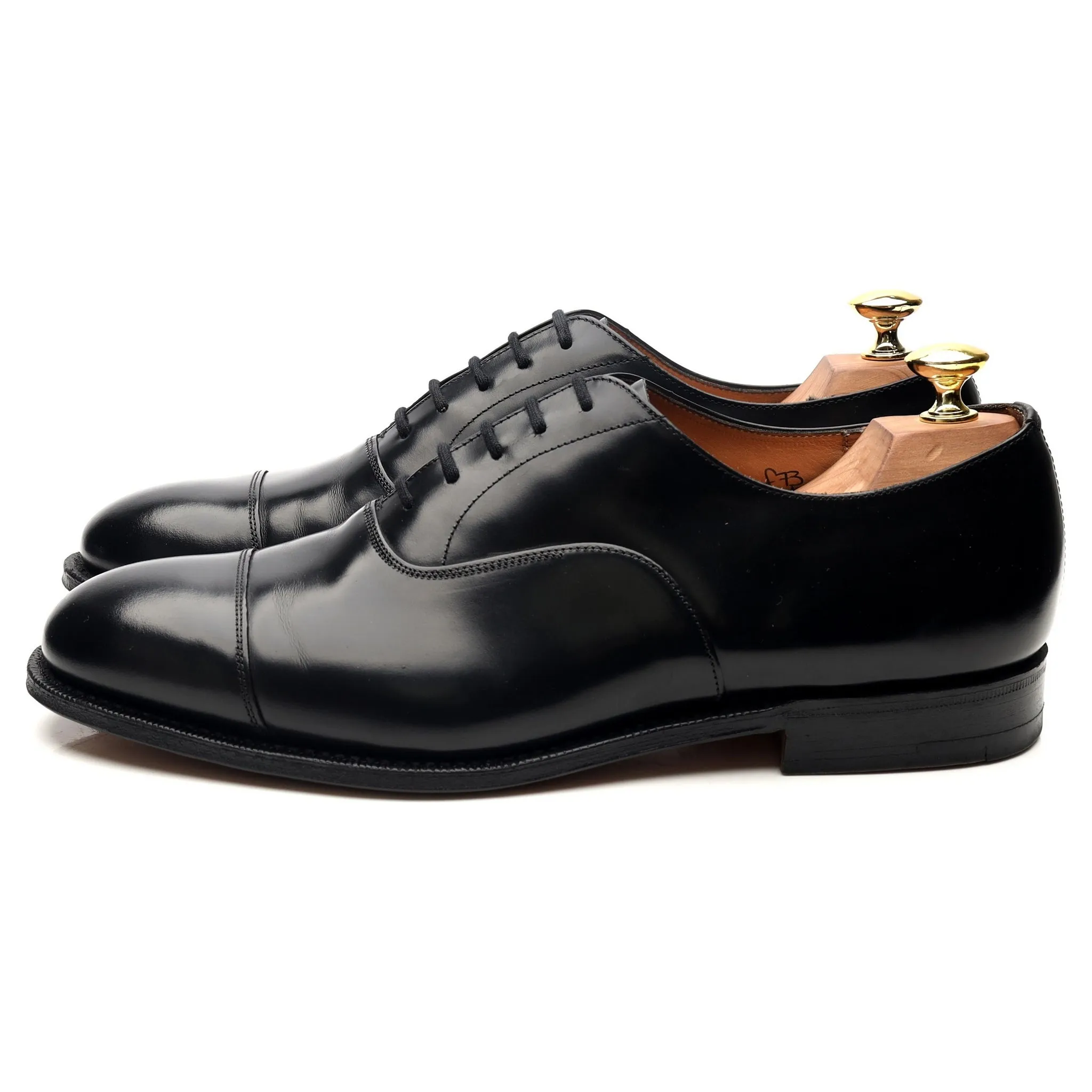 'Consul' Black Leather Oxford UK 8.5 F