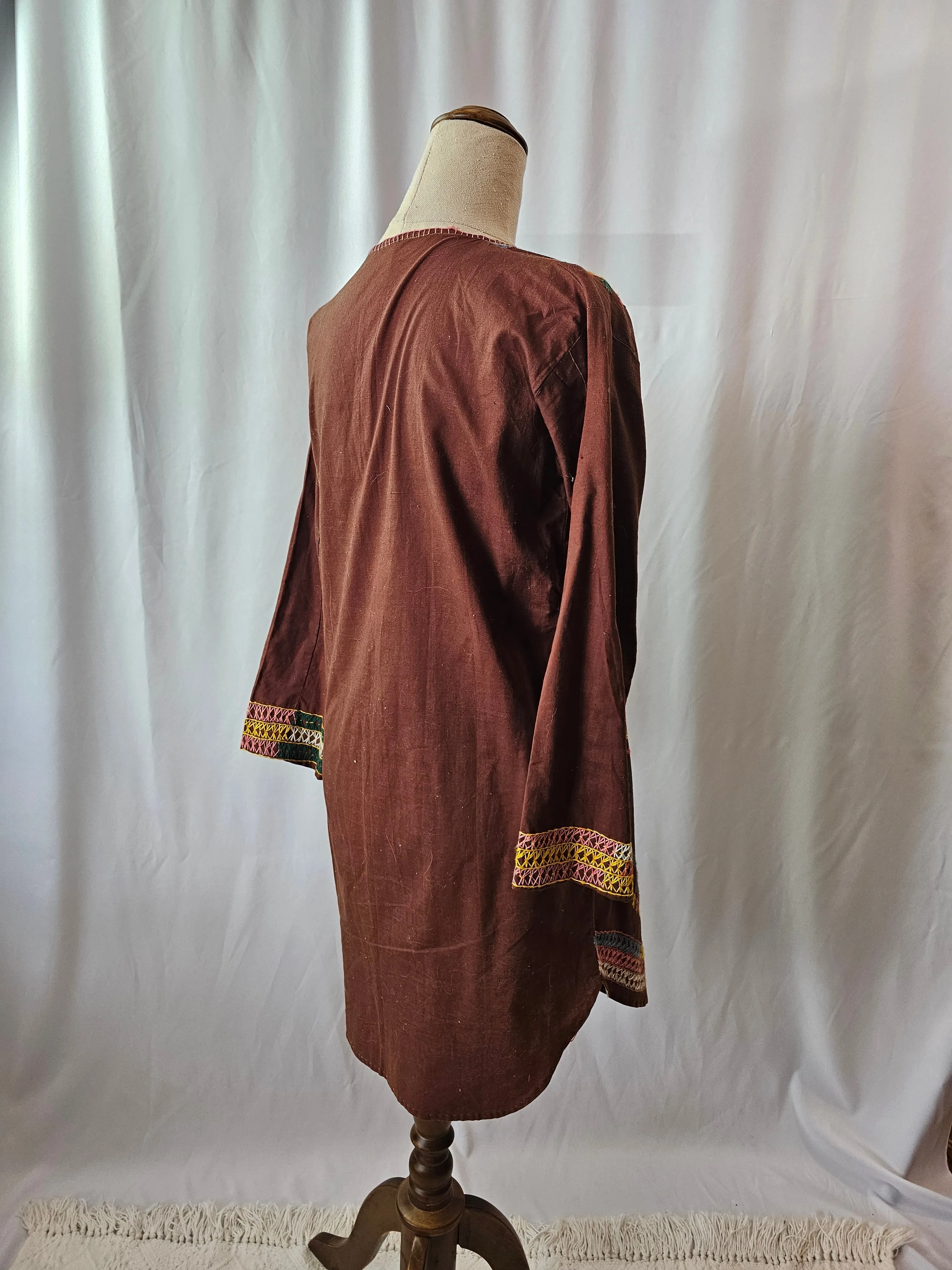 Cotton embroidered Tunic dress S