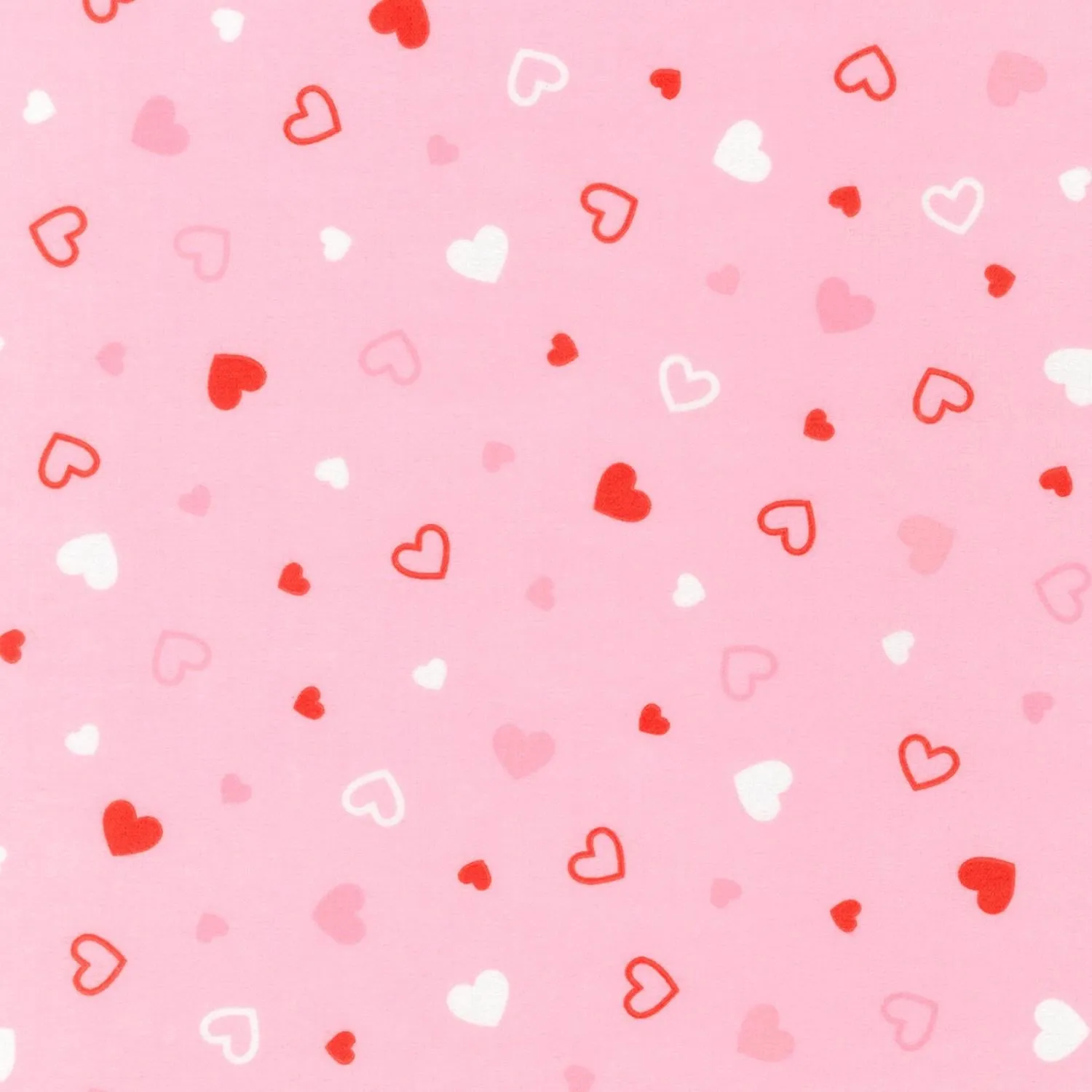 Cozy Cotton Flannel Hearts - Pink - 21362-10