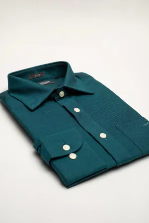 Crocodile Formal Core Plain Slim Fit-Teal