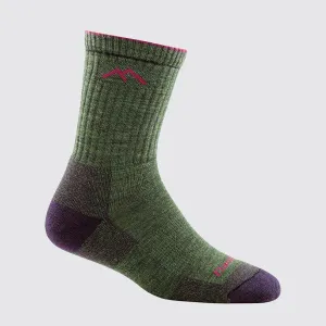 Darn Tough 1903 Womens Hiker Micro Crew Cushion Socks - Moss Heather