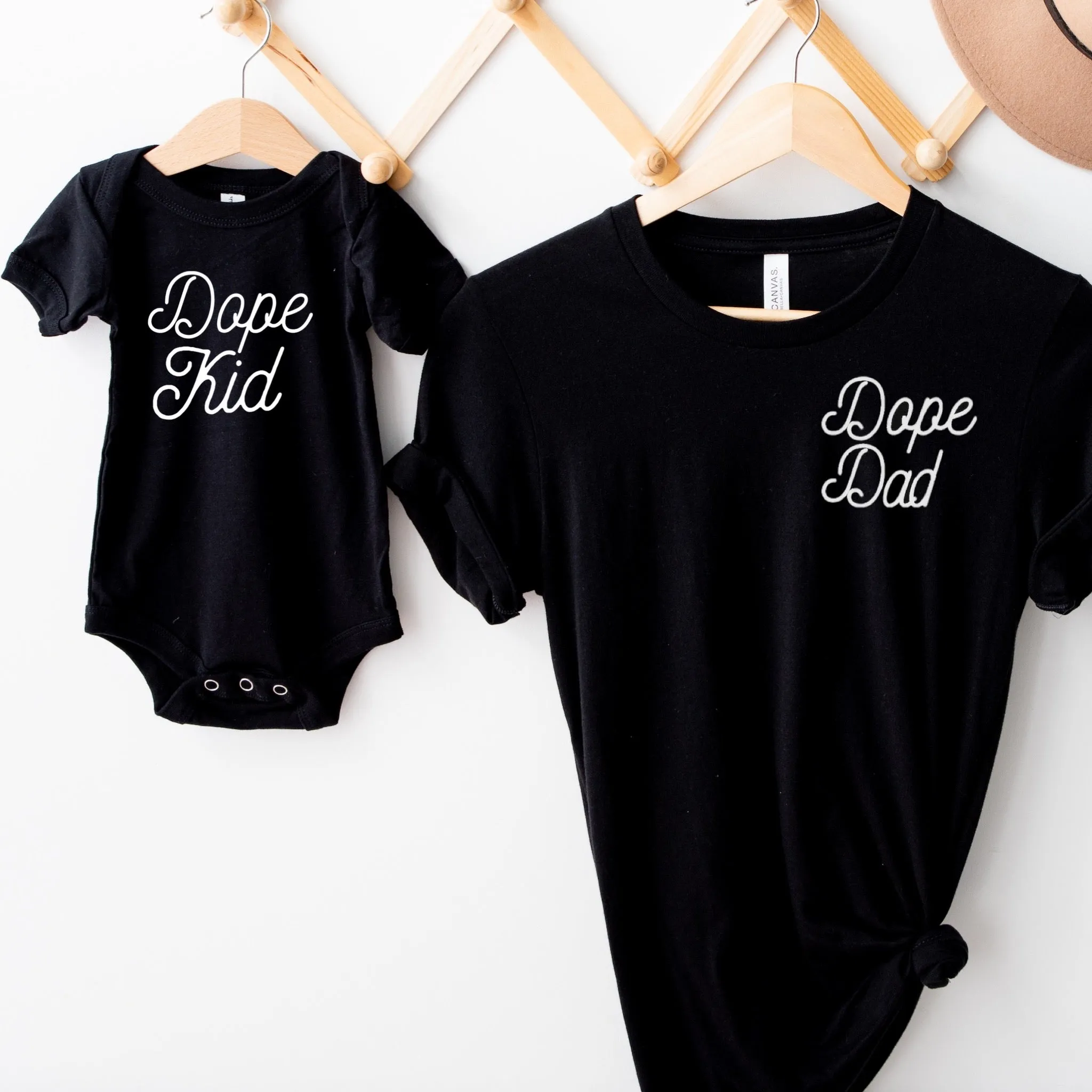 Dope Dad Dope Kid© Dad and Kid Tee (black)