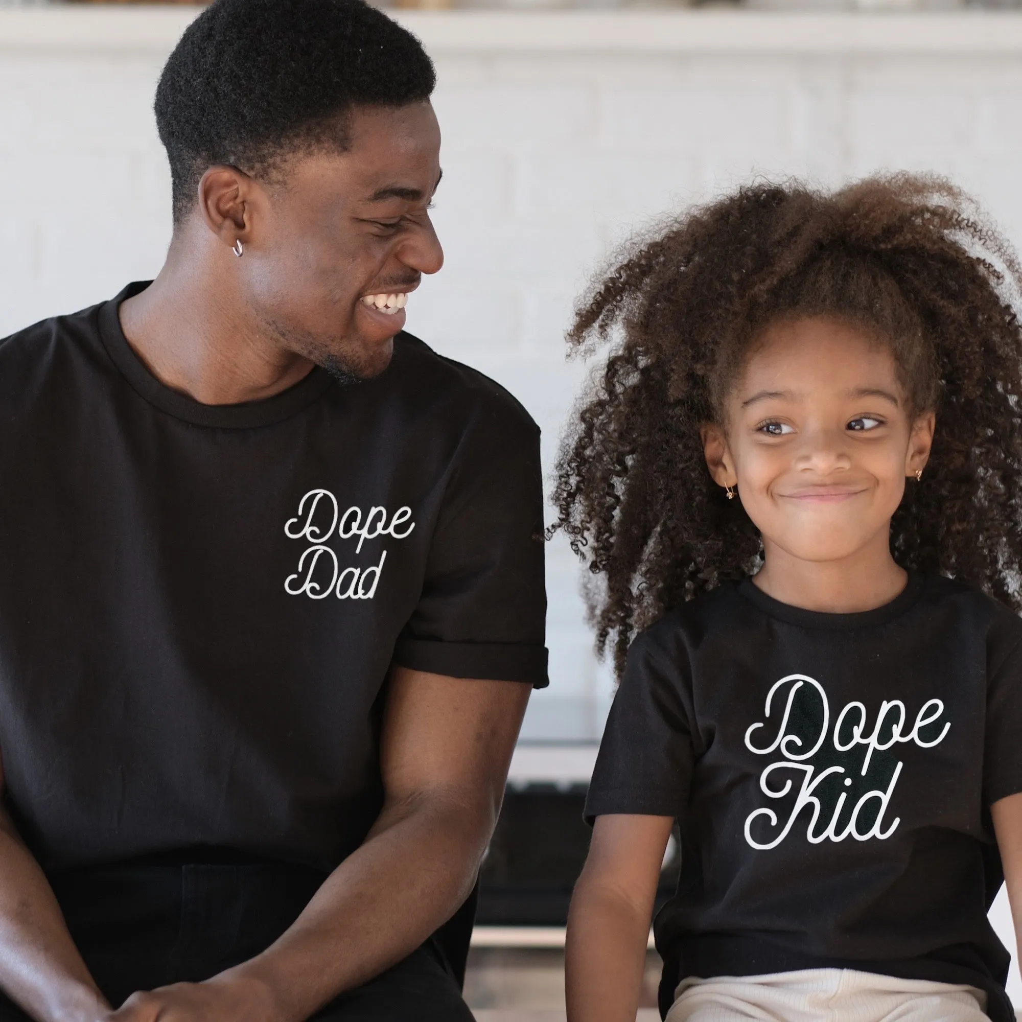 Dope Dad Dope Kid© Dad and Kid Tee (black)