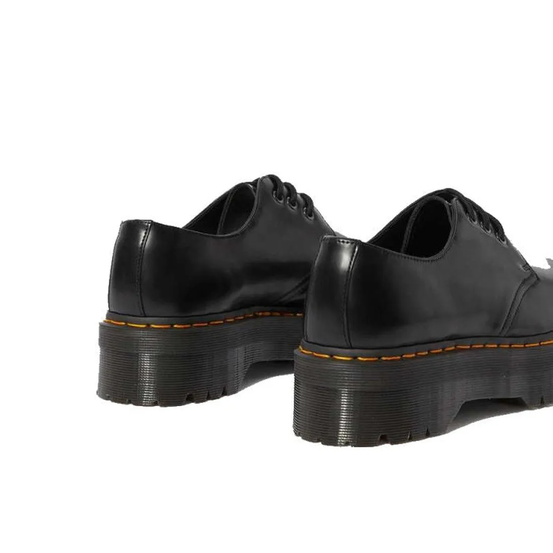 Dr Martens - 1461 Quad Polished Smooth Platform Shoe Black 3 Eye