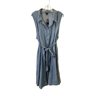 Dress Casual Midi By Torrid In Blue Denim, Size:3