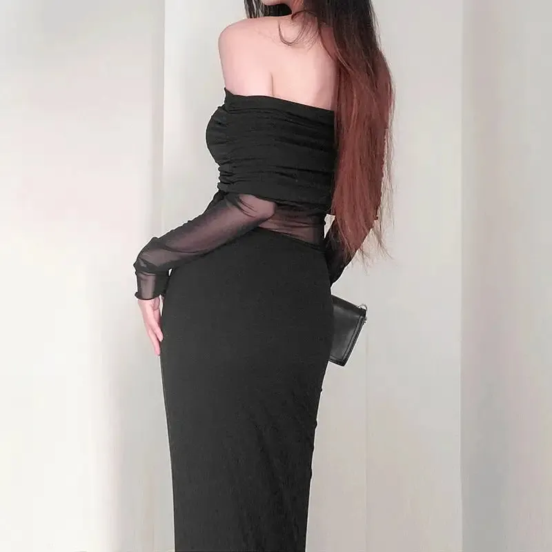 Elegant Off Shoulder Dress^