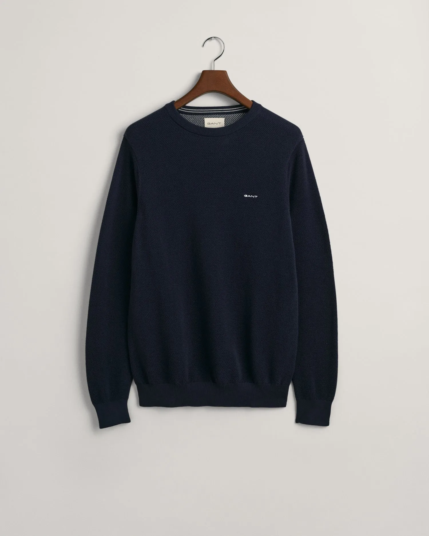 GANT Cotton Pique Crew Neck Jumper