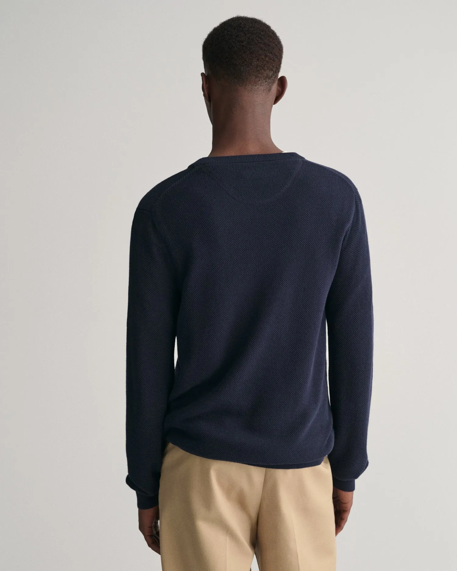 GANT Cotton Pique Crew Neck Jumper