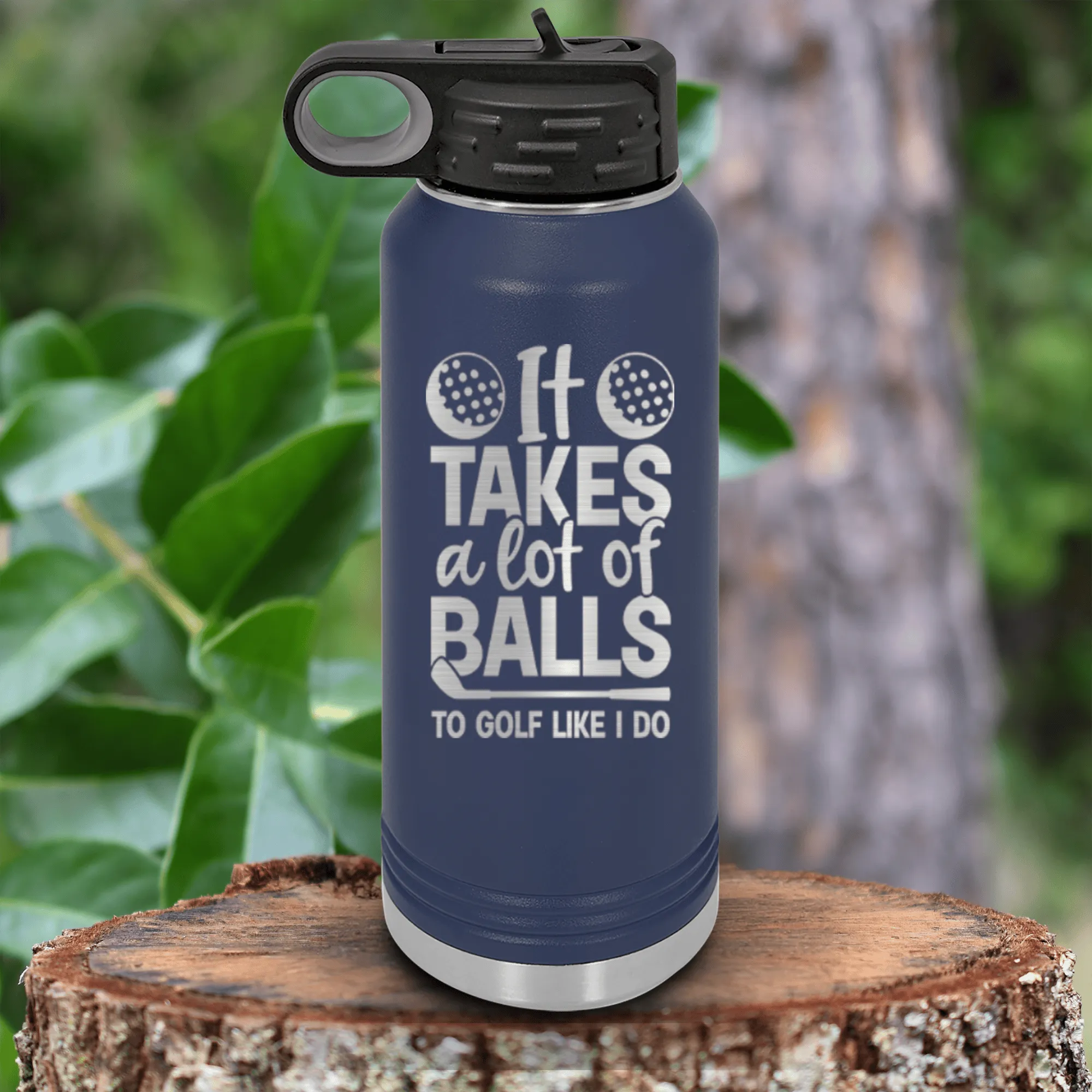 Golfing Takes Balls Water Bottle