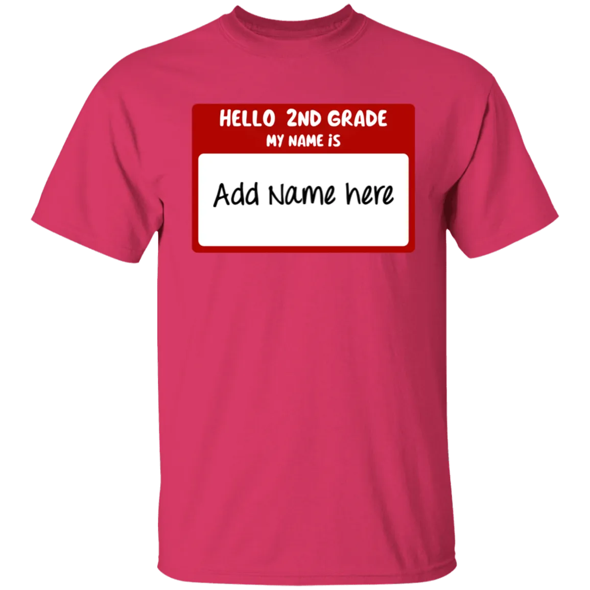 Hello 2nd Grade Youth 100% Cotton T-Shirt