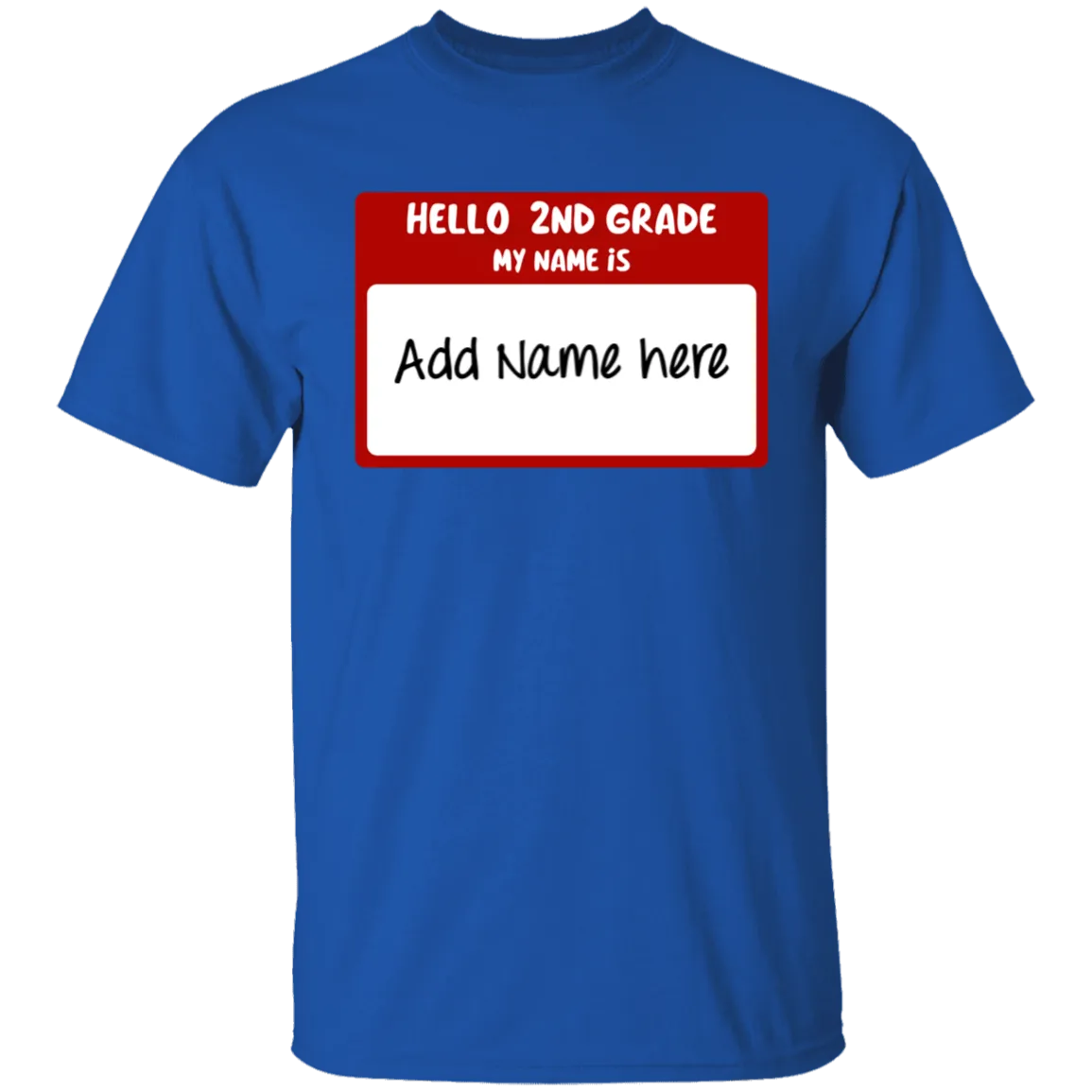 Hello 2nd Grade Youth 100% Cotton T-Shirt