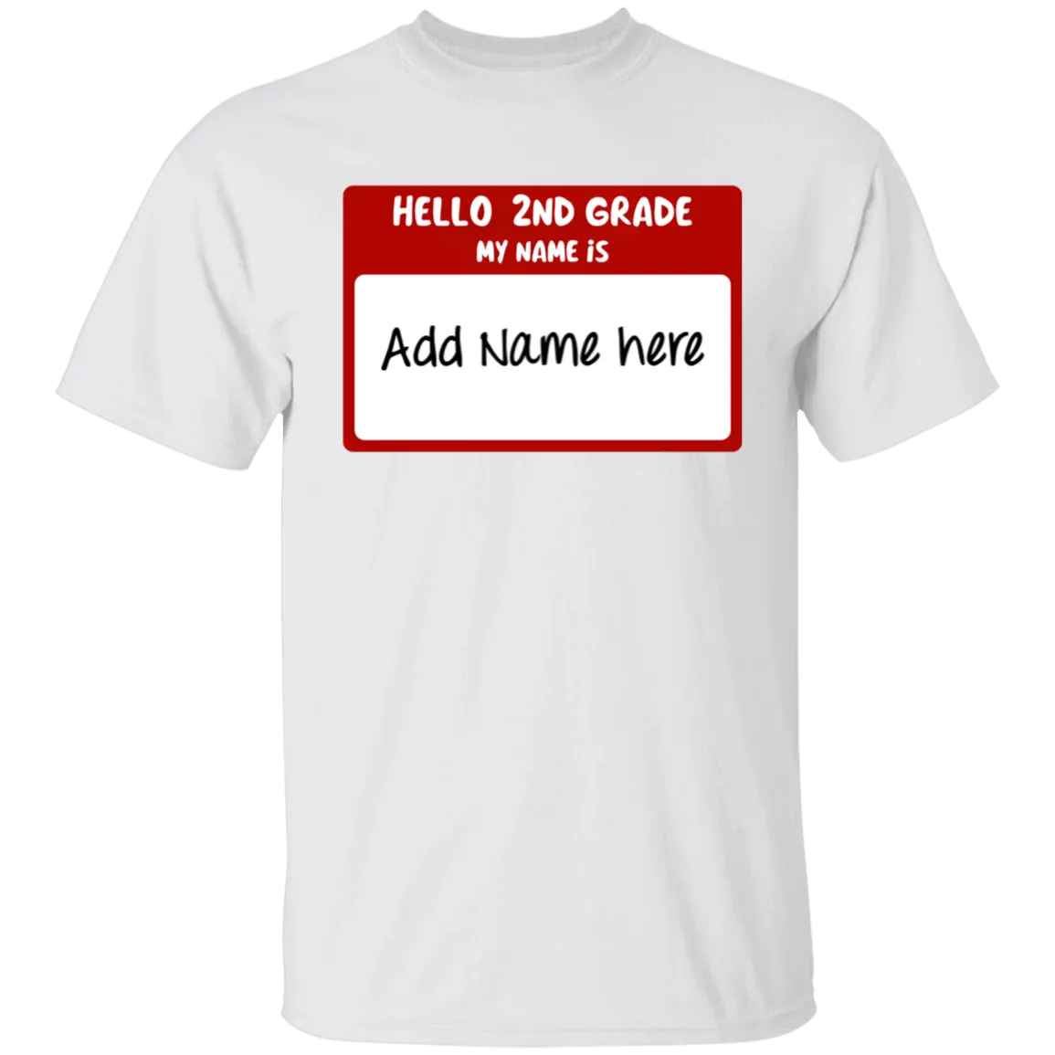 Hello 2nd Grade Youth 100% Cotton T-Shirt