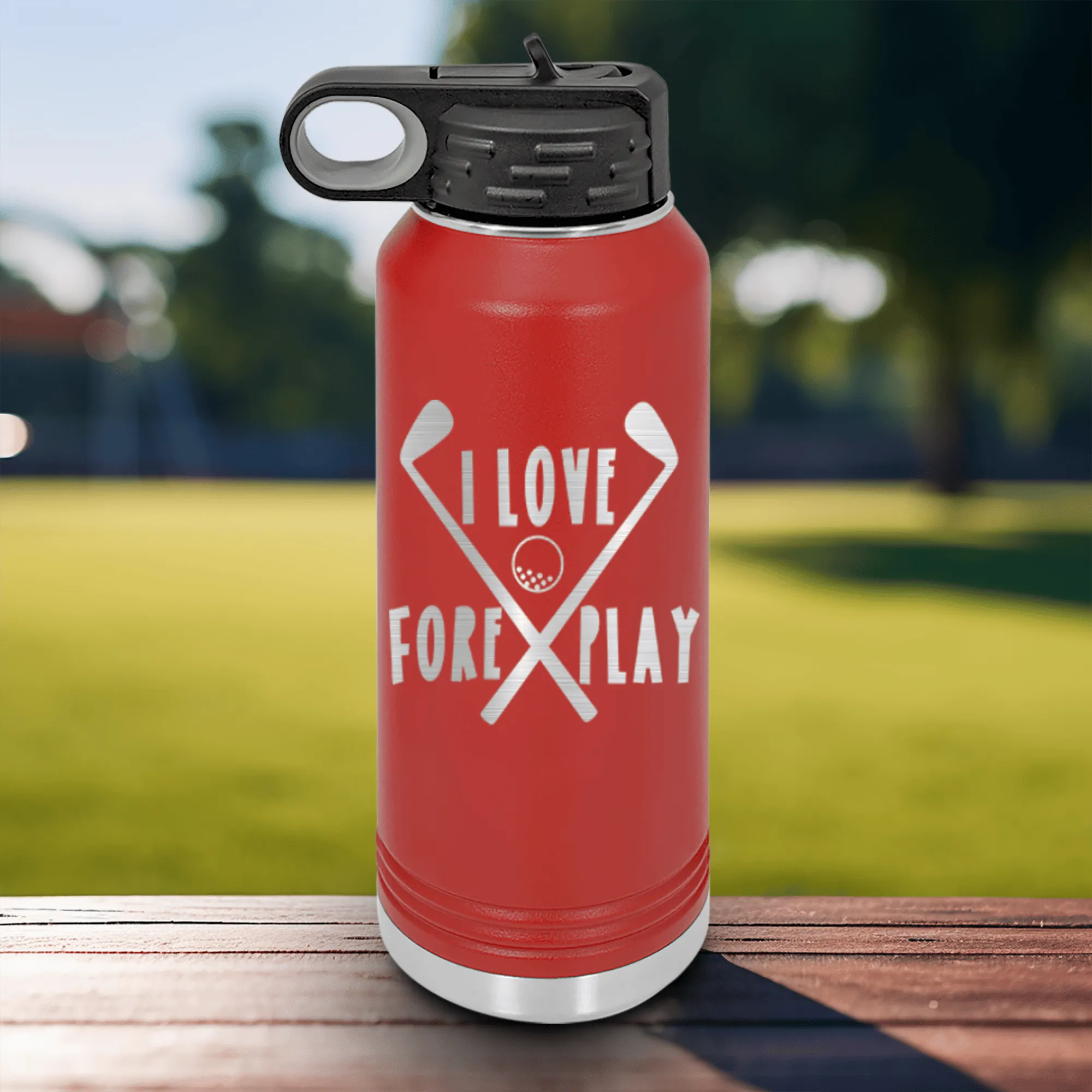 I Love Foreplay Water Bottle