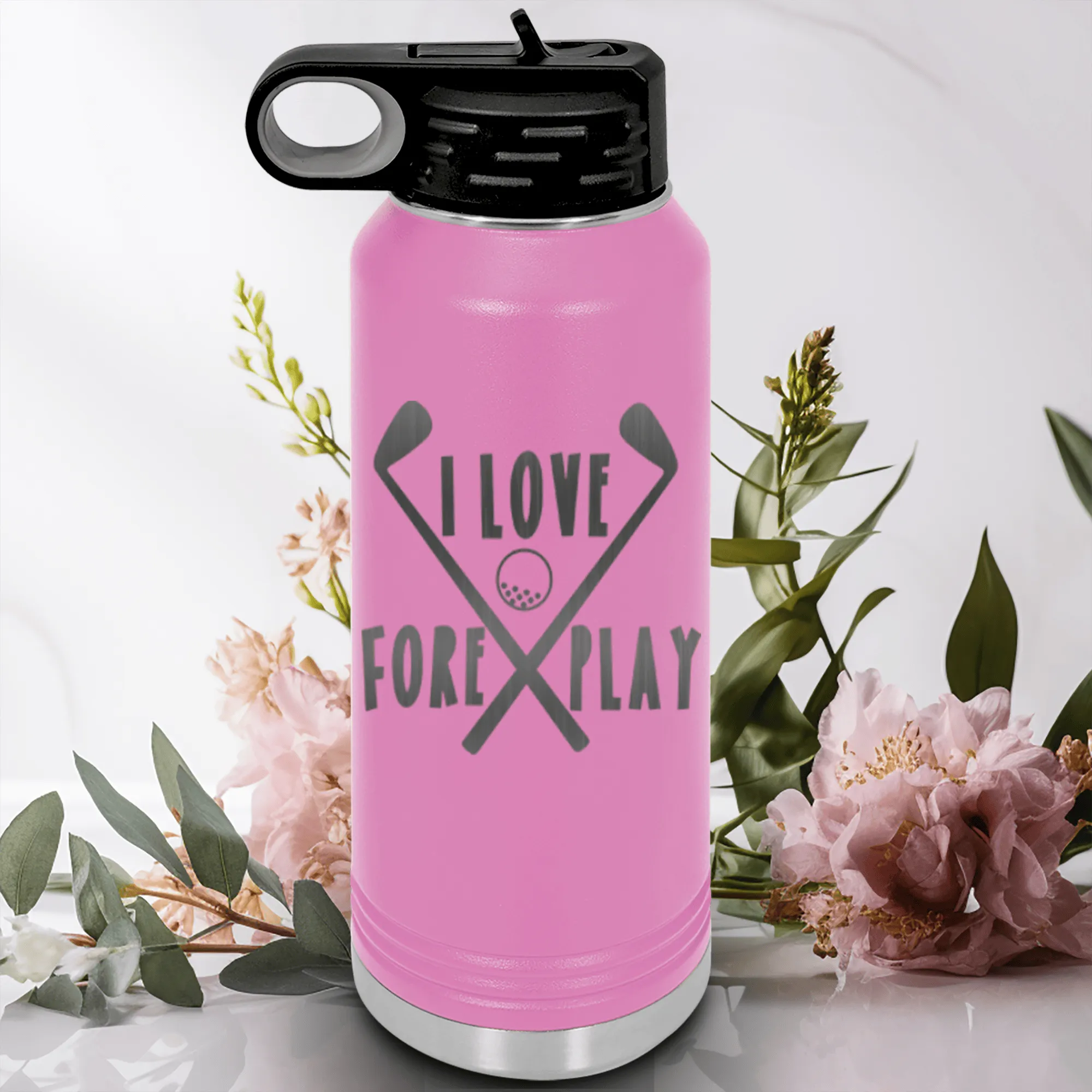 I Love Foreplay Water Bottle