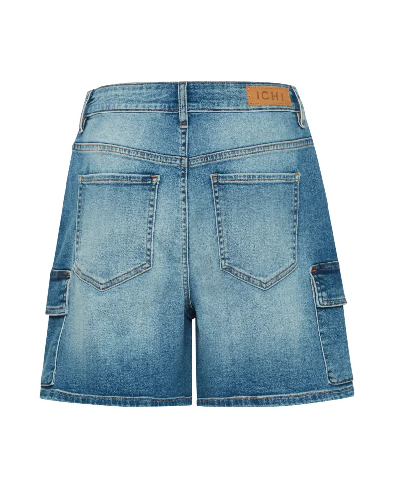 Ichi Twiggy Denim Cargo Shorts