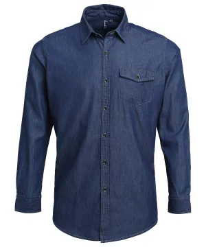 Jeans stitch denim shirt | Indigo Denim