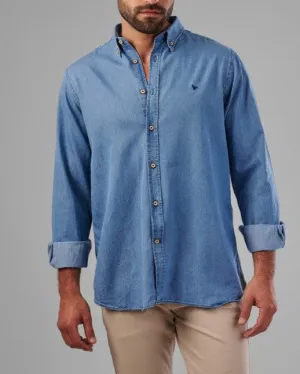 LONG SLEEVE DENIM SHIRT - JEANS