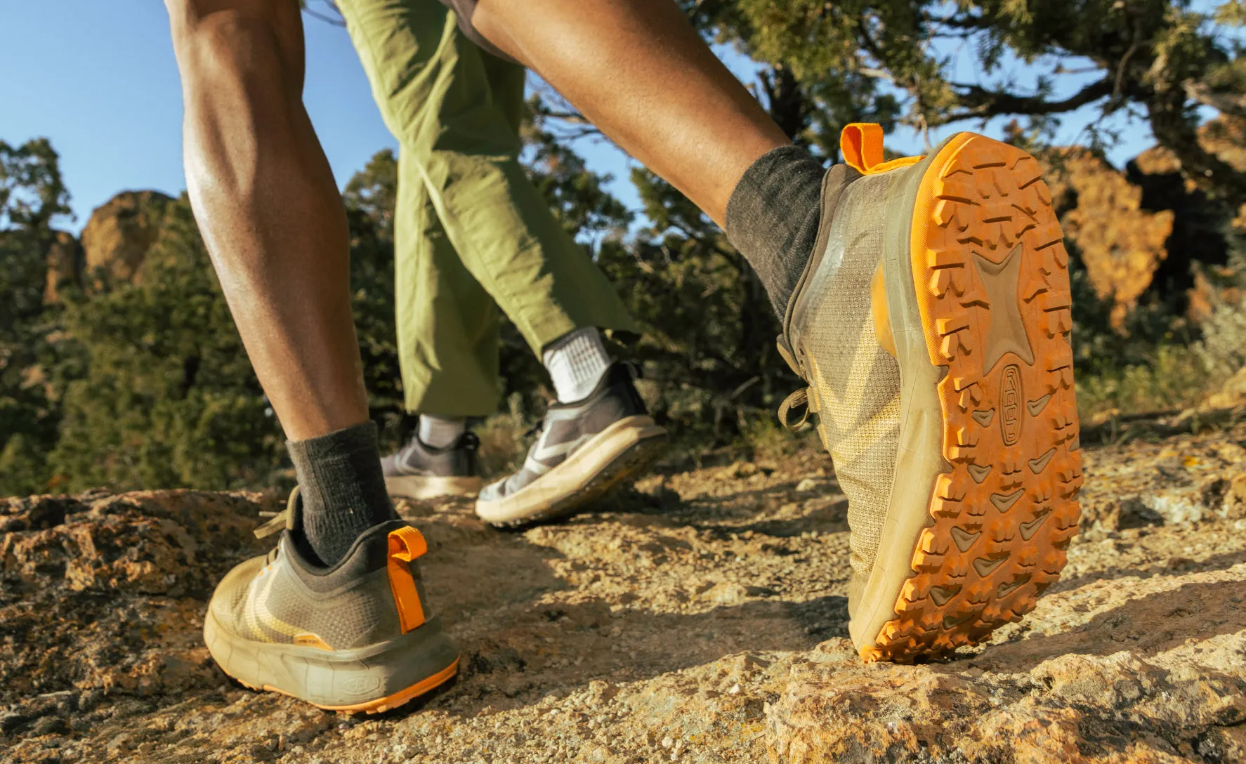 Men's 450 Dirt Hiking Shoe  |  Blue Danube/Absinthe Green