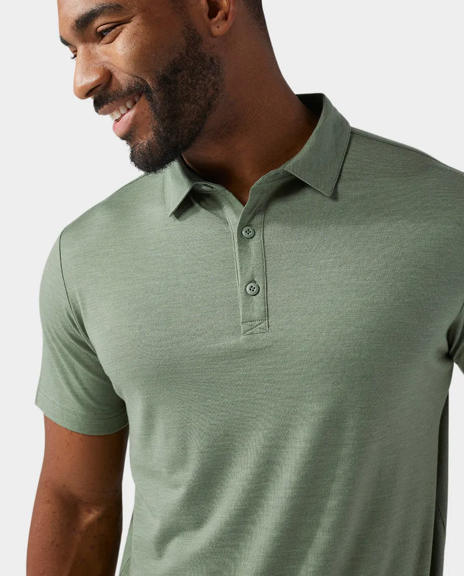 Men's Alpin Lightweight Merino Polo SS