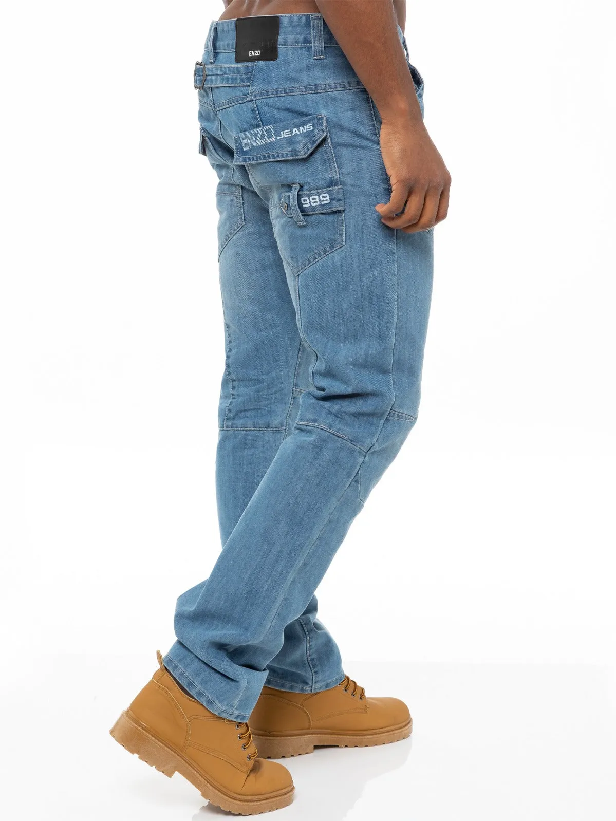 Mens Straight Fit Denim Jeans EZ243 - EZ244 | Enzo Designer Menswear