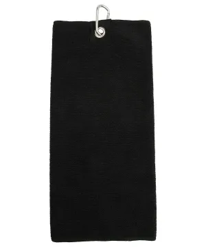 Microfibre golf towel | Black