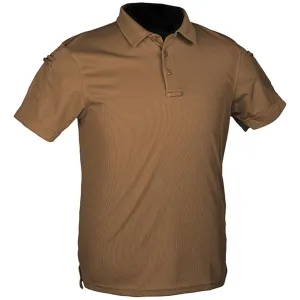 Mil-Tec Tactical Quick Dry Short Sleeve Polo Shirt Dark Coyote