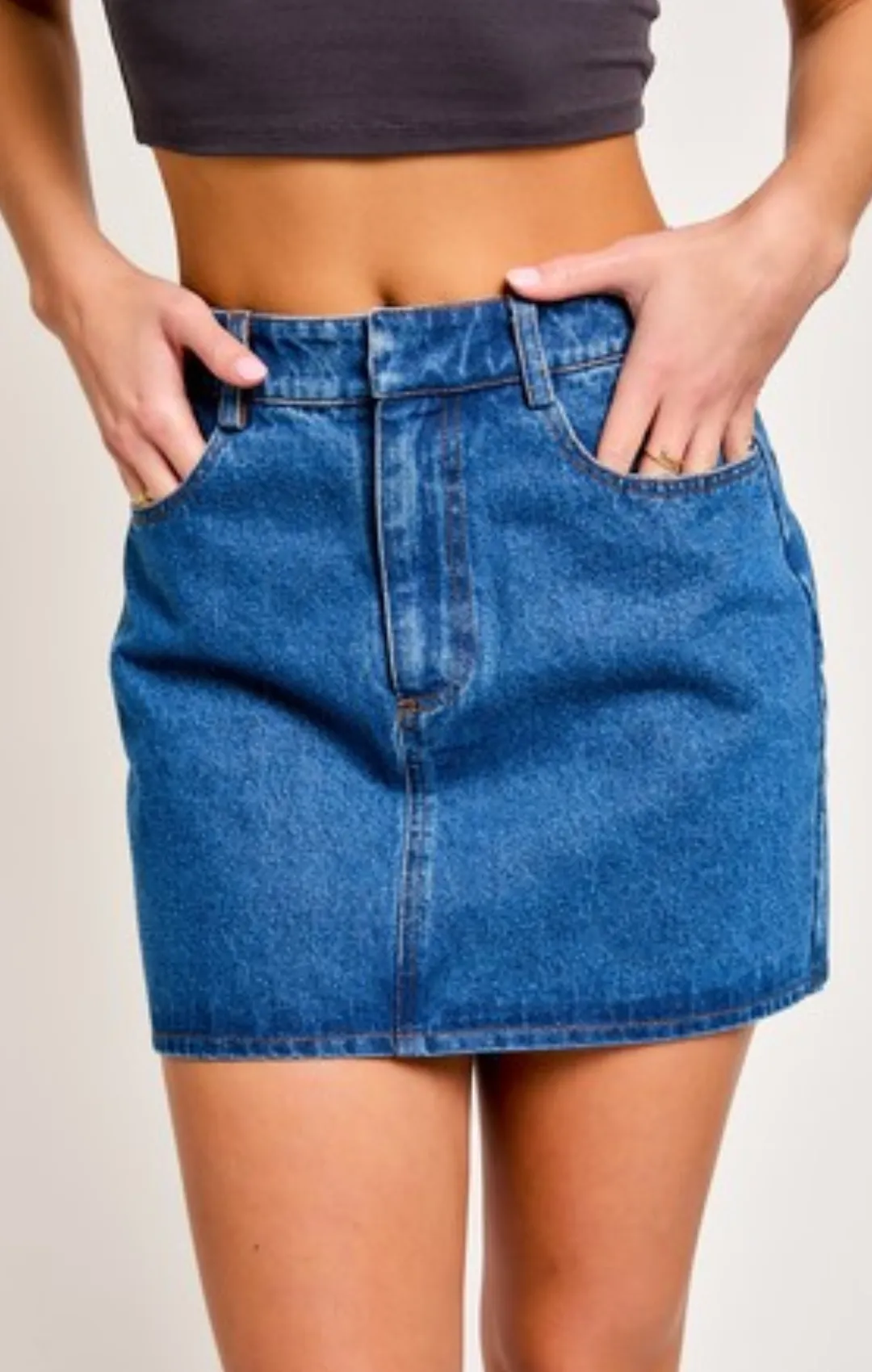 Mini Denim Skort