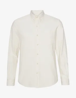 Organic Button Down Shirt - Ivory White