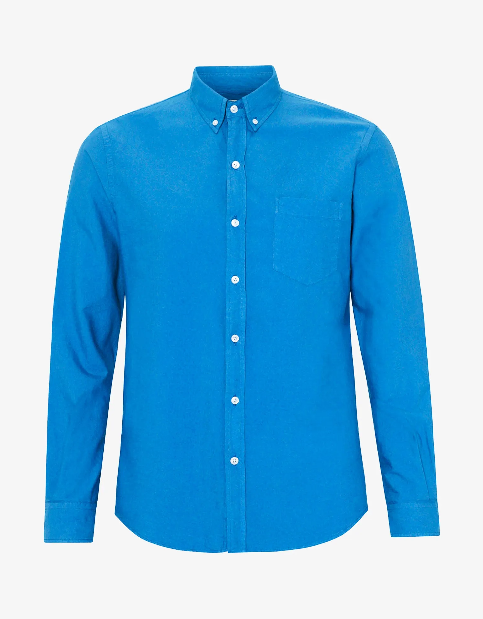 Organic Button Down Shirt - Pacific Blue