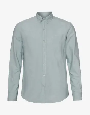 Organic Button Down Shirt - Steel Blue