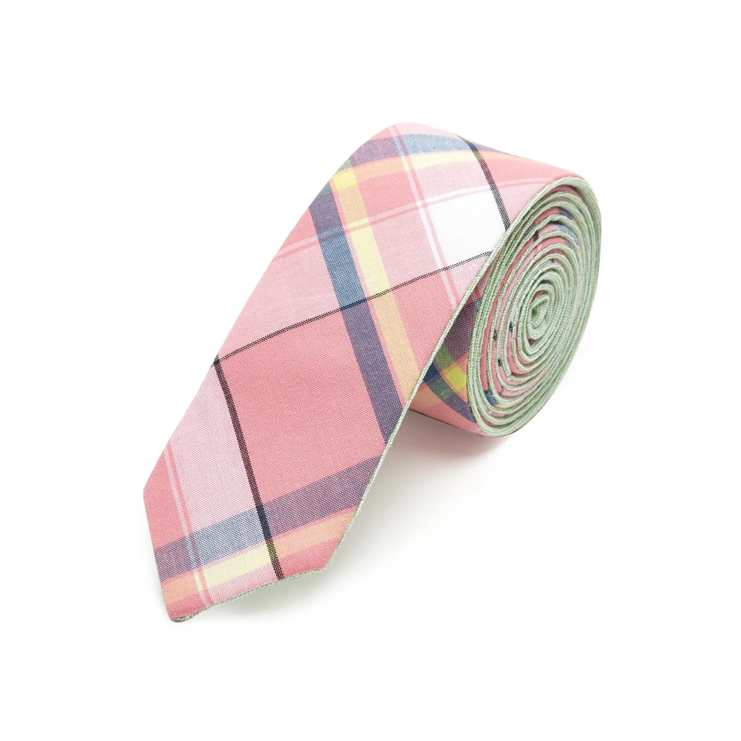 Peppermint Reversible Cotton Necktie