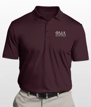 Performance Polo Shirt, Maroon