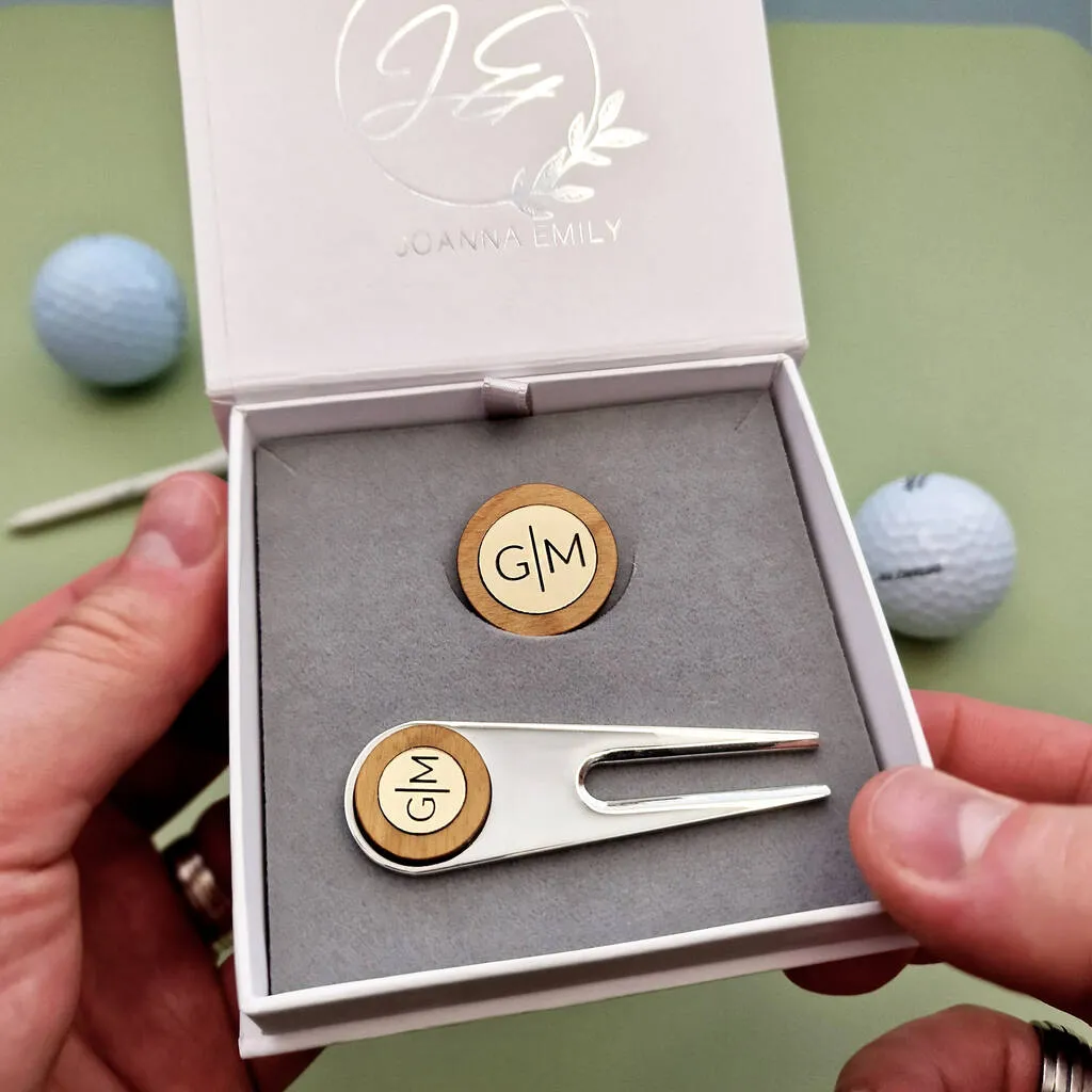 Personalised Golf Ball Marker And Pitch Repair Tool