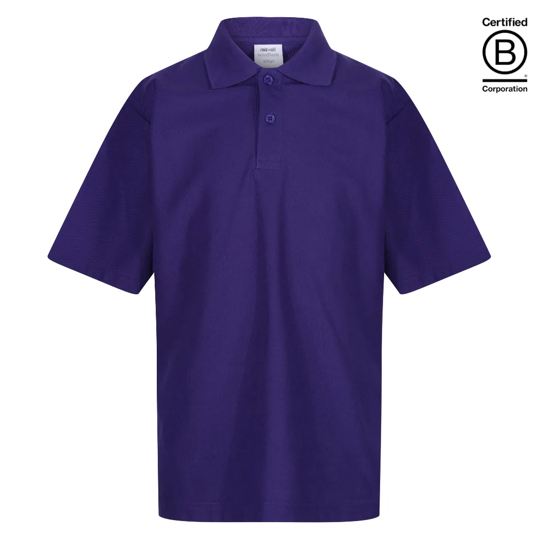 Plain unisex school polo shirts