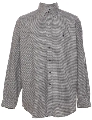 Ralph Lauren Grey Dogtooth Shirt - L