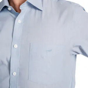 Regular Fit Full Sleeve Formal Core Shirt -Vista Blue